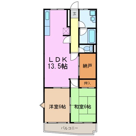 ロアール赤池の物件間取画像